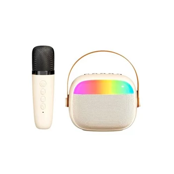 K30 Bluetooth Speaker + Mikrofon Törtfehér (Bézs)