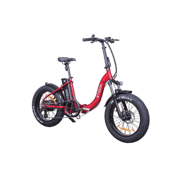 Z-Tech ZT-89C Összecsukható Fatbike Elektromos Kerékpár 250W 48V 13Ah Li Piros