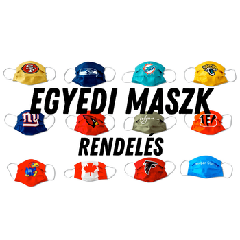 Egyedi Maszk (Type IIR BFE 99% &gt; ffp2) Egyénre szabható, Magyar Face mask