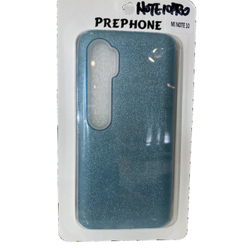 Mi Note 10 Pro szilikontok (Csillámos - Kék)