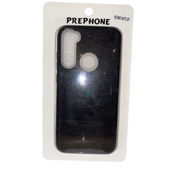 Redmi Note 8T szilikon telefontok (Csillámos - Fekete)