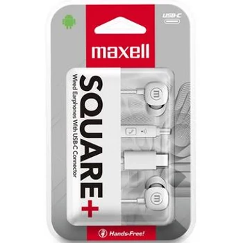 Maxell USB-C SQUARE fülhallgató fehér