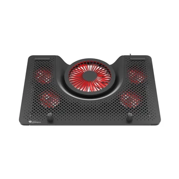 Genesis Oxid 550 Laptop hűtőpad 15.6"-17.3" 5 ventilátor, led világítás, USB, fekete-piros