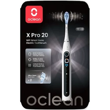Oclean X Pro 20 White elektromos fogkefe okos kijelzővel