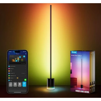 Govee Lyra RGBICWW sarok állólámpa beépített hangszóróval Fekete  Hang + Wifi + Bluetooth vezérlésel