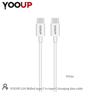 YOOUP L04 Skilled Type-C-type-C töltő adatkábel (fehér)