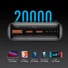 Veger T100 (W2032C) PD 100W Power Bank 20000 mAh Fekete