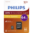 Kép 1/2 - Philips Micro SDHC Memóriakártya 64GB Class 10 UHS-I U1 Adapter