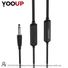 Kép 3/4 - YOOUP E01 Univerzális fülhallgató mikrofonnal (fekete)