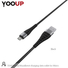Kép 1/5 - YOOUP L02 Munificent töltő adatkábel Micro-USB (fekete)